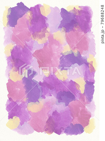 素材テクスチャ アクリルガッシュ 紫 ピンク 黄色のイラスト素材