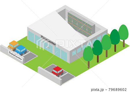 アイソメトリックなデータセンタにあるサーバー 79689602