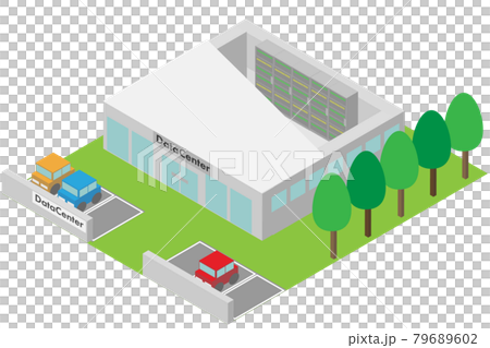 アイソメトリックなデータセンタにあるサーバー 79689602