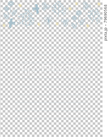 藍色和黃色北歐字母框架 79690568