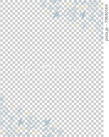 青と黄色の北欧お手紙フレーム 青と黄色の北欧お手紙フレーム 79690569