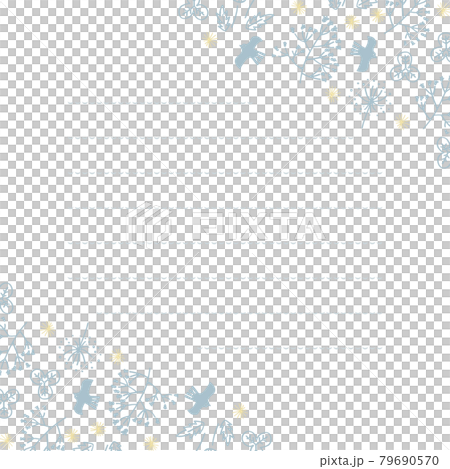 藍色和黃色北歐字母框架 79690570