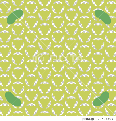 Japanese pattern / image of broad beans / wrapping paper 79695395