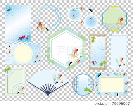 夏季金魚河水背景 夏季金魚河水背景 79696007
