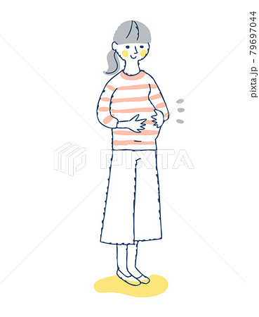 妊娠中の若い女性 妊娠中の若い女性 79697044