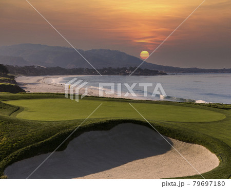 Pebble Beach golf course, Monterey, California, USA Pebble Beach golf course, Monterey, California, USA 79697180