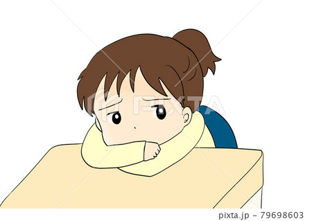 机にふして悩む1 机にふして悩む1 79698603