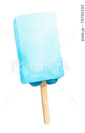 アナログ水彩四角い棒つきアイスキャンディーソーダ 79700192