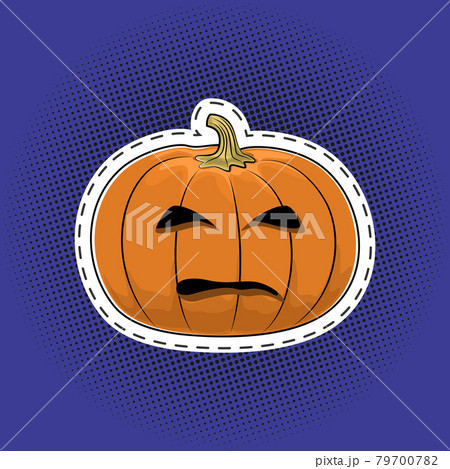 Carved scary pumpkin 79700782
