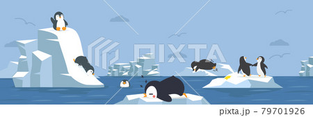 Penguins animals with arctic background Penguins animals with arctic background 79701926