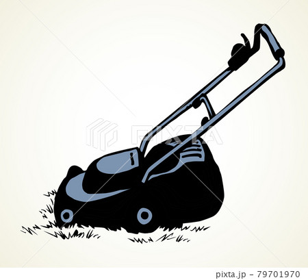 Lawn mower. Vector drawing object Lawn mower. Vector drawing object 79701970