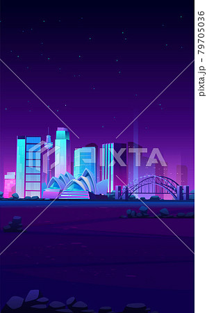 Sydney, Australia skyline with Opera house banner 79705036