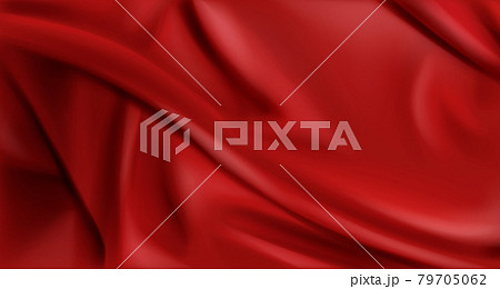 Red silk folded fabric background, luxury textile Red silk folded fabric background, luxury textile 79705062