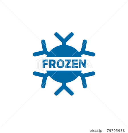 Frozen product label logo design template Frozen product label logo design template 79705988