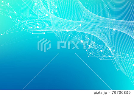 Structure molecule and communication. Dna, atom, neurons. Scientific molecule background for medicine, science, technology, chemistry, illustration 79706839
