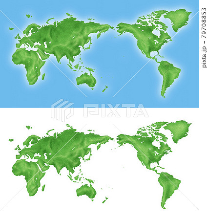 世界地図 地図 マップのイラスト素材