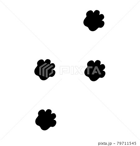 カバの足跡のイラスト素材