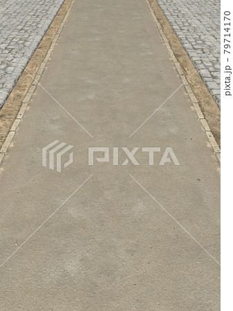 石畳と道路の3DCG素材画像 79714170