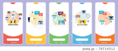 E-mail marketing, communication, notification, computer and marketing icons. E-mail marketing, communication, notification, computer and marketing icons. 79714312