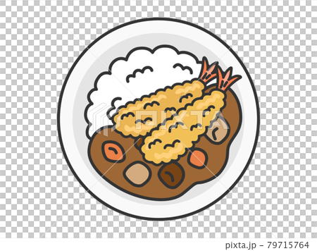 咖哩炸蝦插畫 咖哩炸蝦插畫 79715764