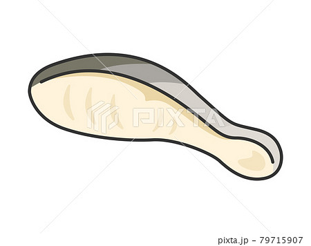 白身魚の切り身のイラストのイラスト素材 白身魚の切り身のイラストのイラスト素材