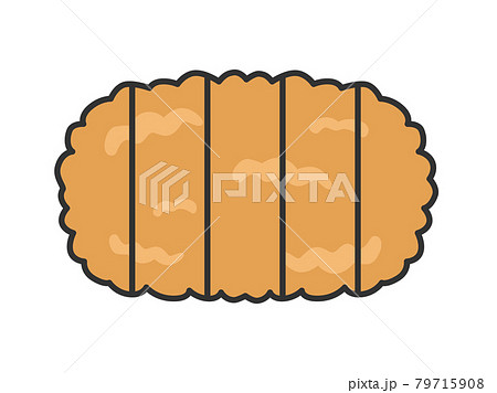 トンカツのイラストのイラスト素材