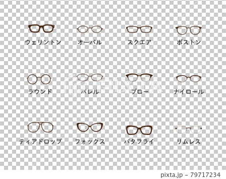 メガネフレーム　アイコンセット 79717234