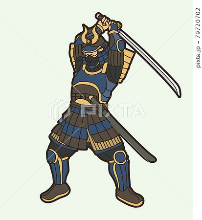 Samurai Warrior with Weapon and Armor Ronin Japanese Soldier Fighter Action Graphic Vector Samurai Warrior with Weapon and Armor Ronin Japanese Soldier Fighter Action Graphic Vector 79720702