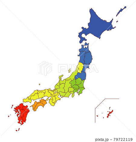 日本地図 日本地図 79722119