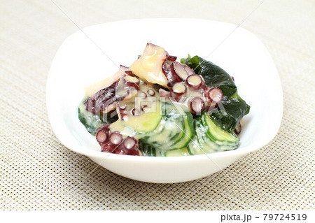 たこと胡瓜の酢みそ和え 79724519