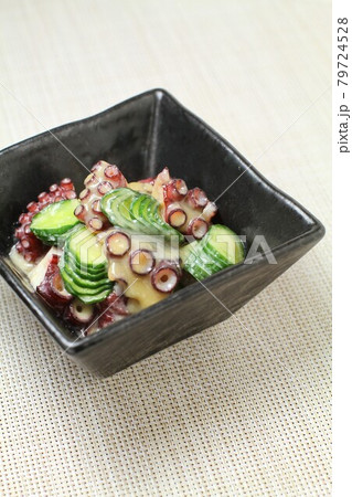 たこと胡瓜の酢みそ和え 79724528