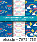 Fresh summer pattern collection . Summer banner. Summer holiday. 79724735