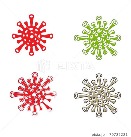 Virus vector illustration icon template design 79725221