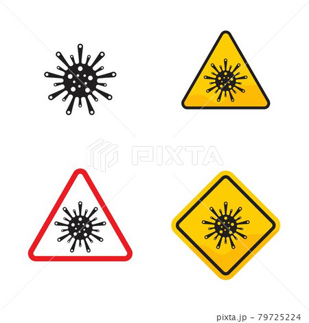 Virus vector illustration icon template design 79725224