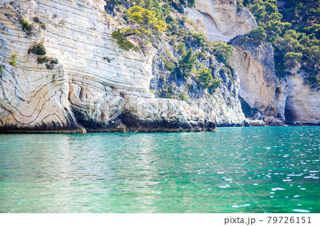Stunning beautiful gorgeous view of tropical white beach and sea on sunny summer day Stunning beautiful gorgeous view of tropical white beach and sea on sunny summer day 79726151