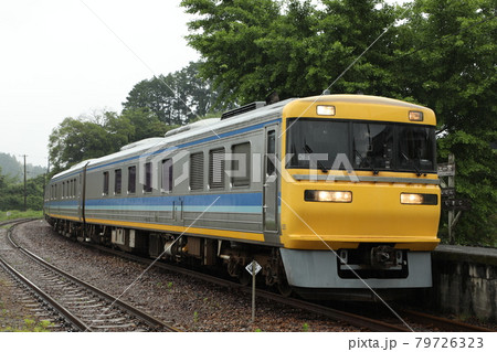 線路や架線の点検をする鉄道検測車 線路や架線の点検をする鉄道検測車 79726323