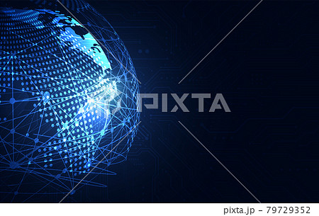 Global network connection. World map point and line composition concept of global business. Vector Illustration Global network connection. World map point and line composition concept of global business. Vector Illustration 79729352