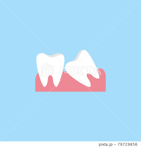 Wisdom teeth flat icon 79729856