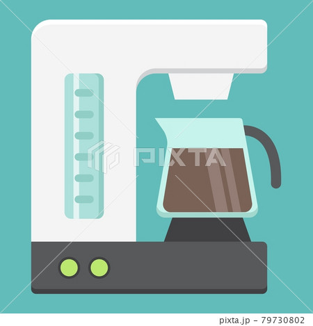 Coffee maker flat icon, kitchen and appliance 79730802