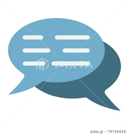 Speech bubbles flat icon, seo and development Speech bubbles flat icon, seo and development 79730928