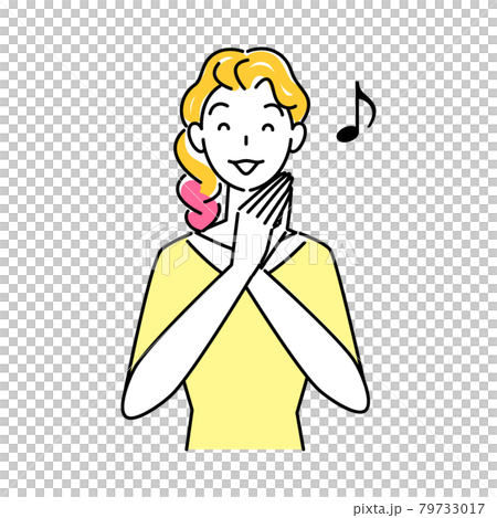 頭髮護理一個可愛的微笑女人,她很高興用頭髮顏色將頭髮染成粉紅色 插圖簡單矢量 頭髮護理一個可愛的微笑女人,她很高興用頭髮顏色將頭髮染成粉紅色 插圖簡單矢量 79733017