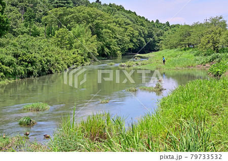 小川町散歩：小川盆地を流れる槻川 79733532