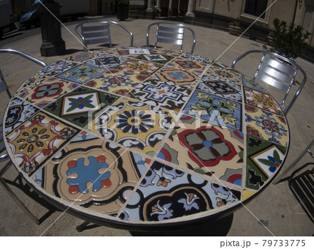 Sicilian artistic ceramic table 79733775