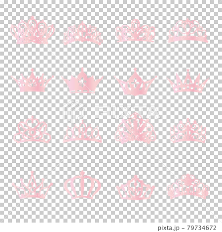 ティアラのイラスト素材セット 79734672