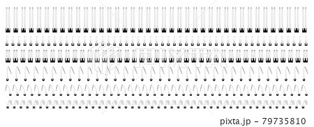 Notebook spiral wire binds, metal springs 79735810