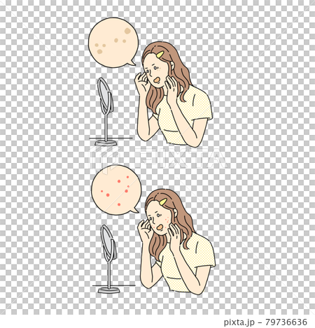 女性、美容、肌荒れ、ニキビ、吹き出物 女性、美容、肌荒れ、ニキビ、吹き出物 79736636