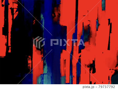 幻想的な赤と青のカラフルなテクスチャ背景 79737792