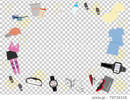 Frame for jogging / running items Frame for jogging / running items 79738338