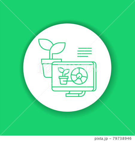 Plant management color glyph icon. Smart farm. 79738946