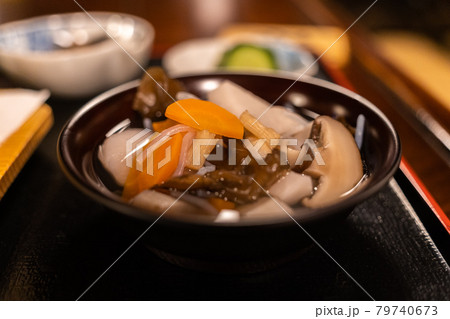 福島県会津若松市の郷土料理 こづゆ の写真素材